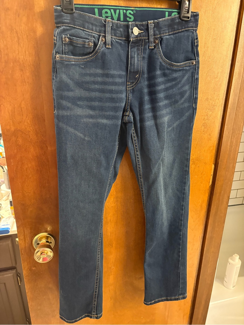 Levi's Kid’s Dark Blue Slim Straight Jeans